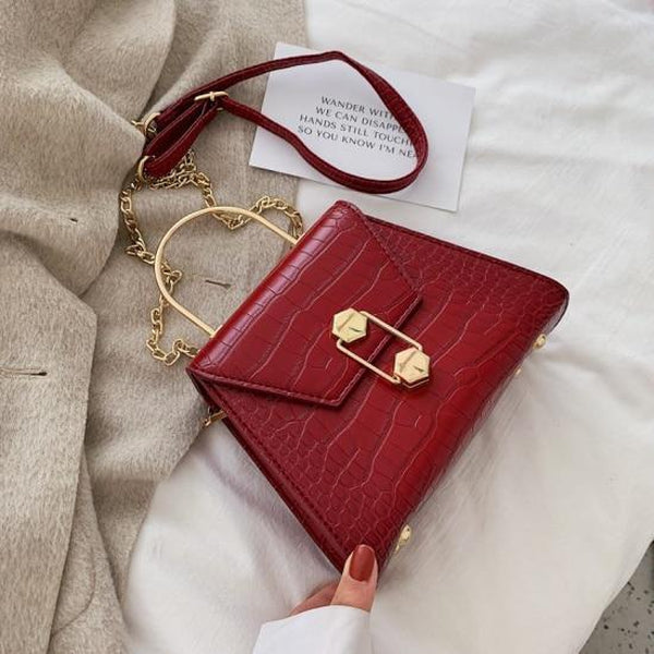 Diane Top-Handle Bags LEFTSIDE Official Store Crimson 