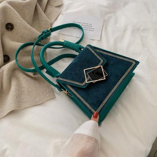 Zenia Top-Handle Bags LEFTSIDE Official Store Emerald 
